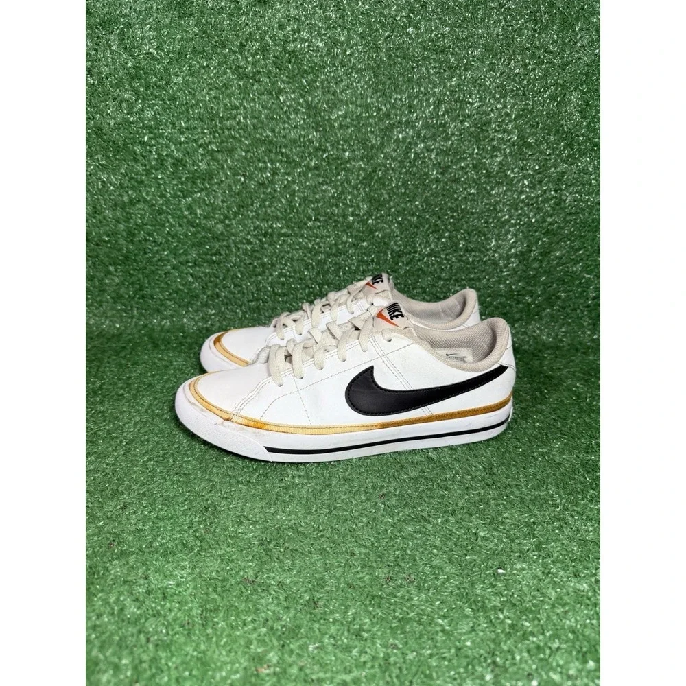 Nike Court‎ Legacy White Casual Shoes Athletic Sneakers Womens 6.5 Boys 5